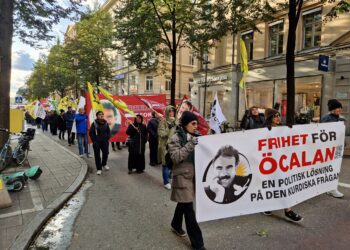 Den internationella komplotten mot Öcalan protesterades i Stockholm